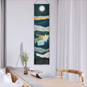 Minimalist Lake Moon Tapestry NEW